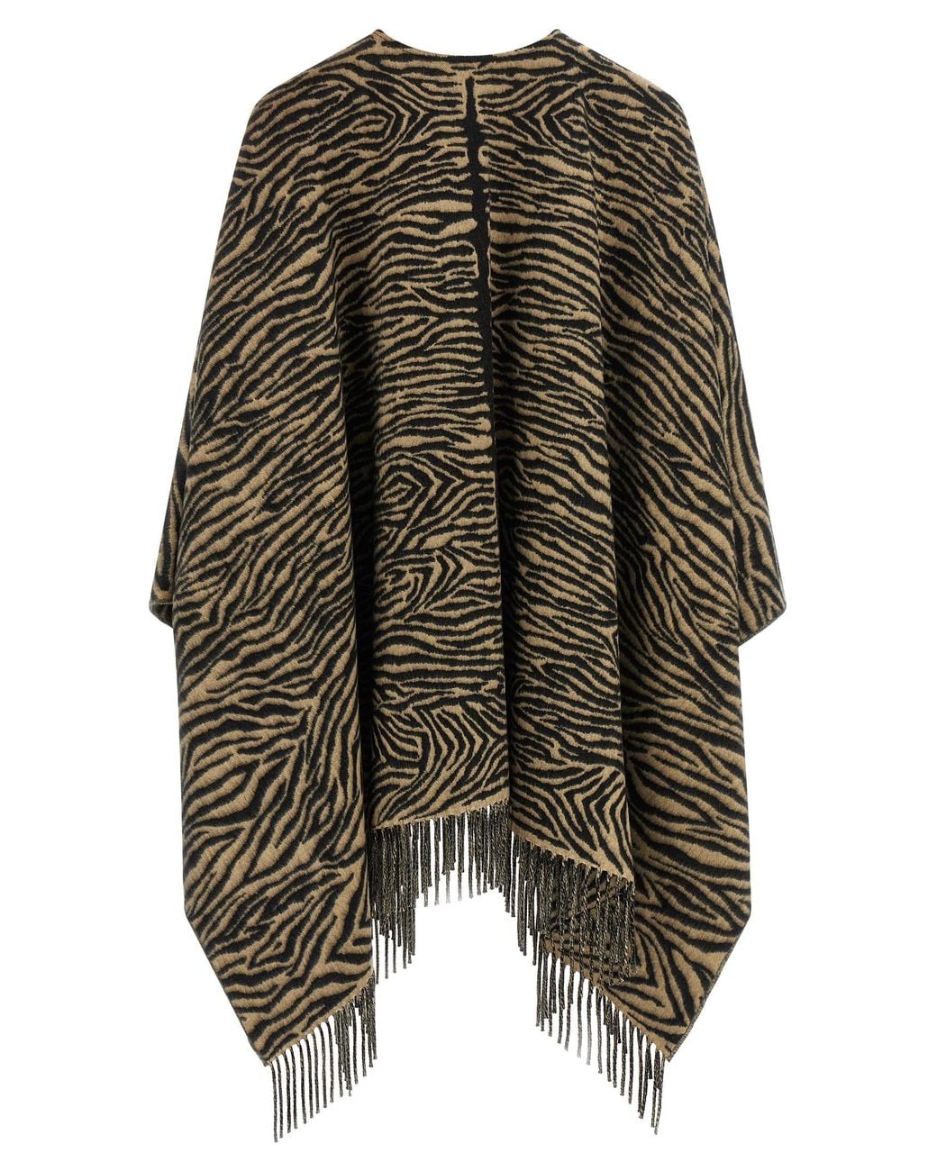 Fendi Black 'Tiger' Poncho