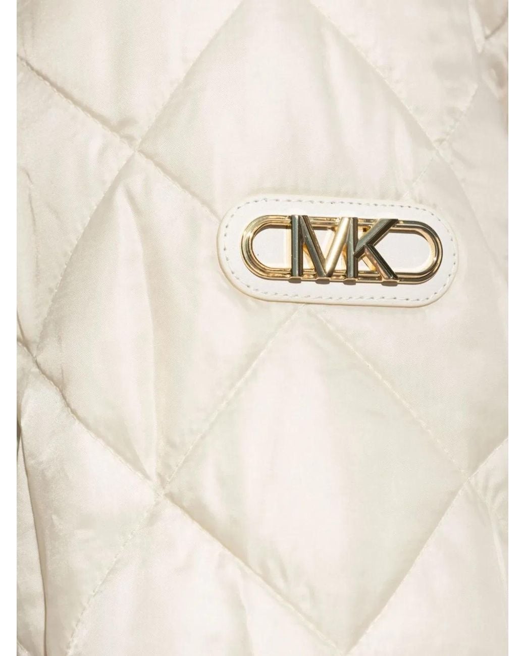 MICHAEL Michael Kors White Eco Belted Puffer Jacket