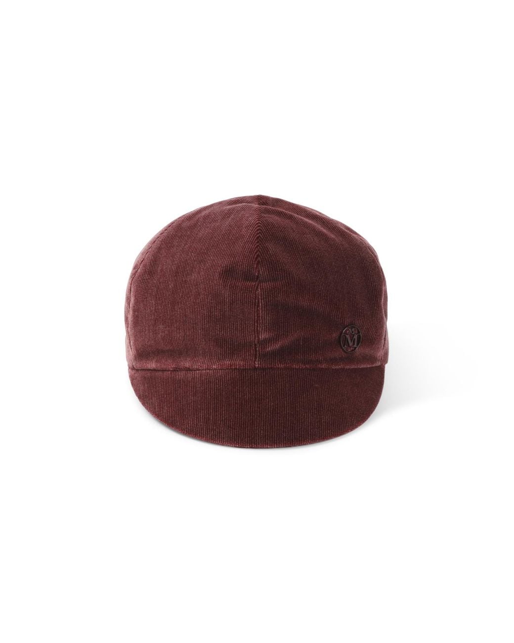 Maison Michel Red Burgundy Emy Vizor Hat