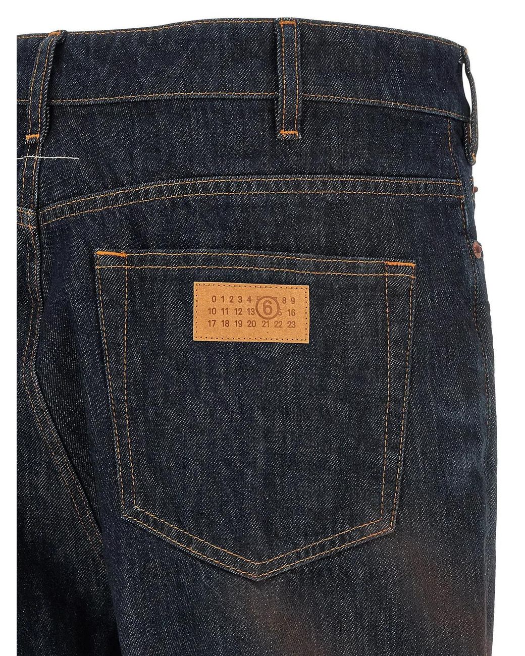 MM6 by Maison Margiela Blue 5-Pocket Jeans for men
