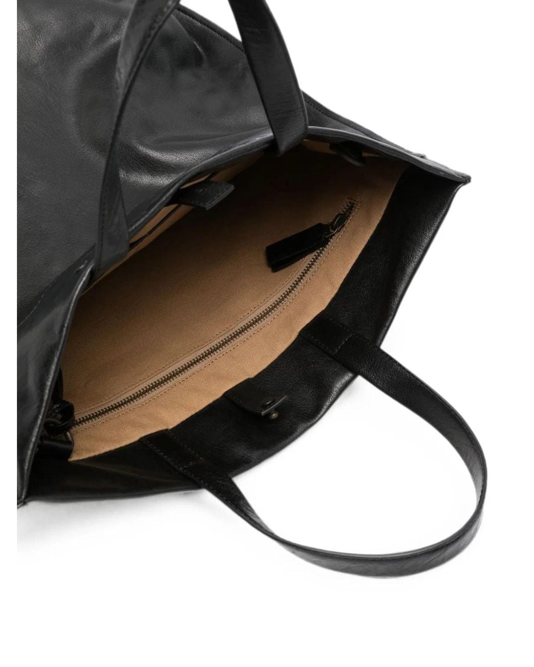 Lihann George Black Jani Leather Tote Bag