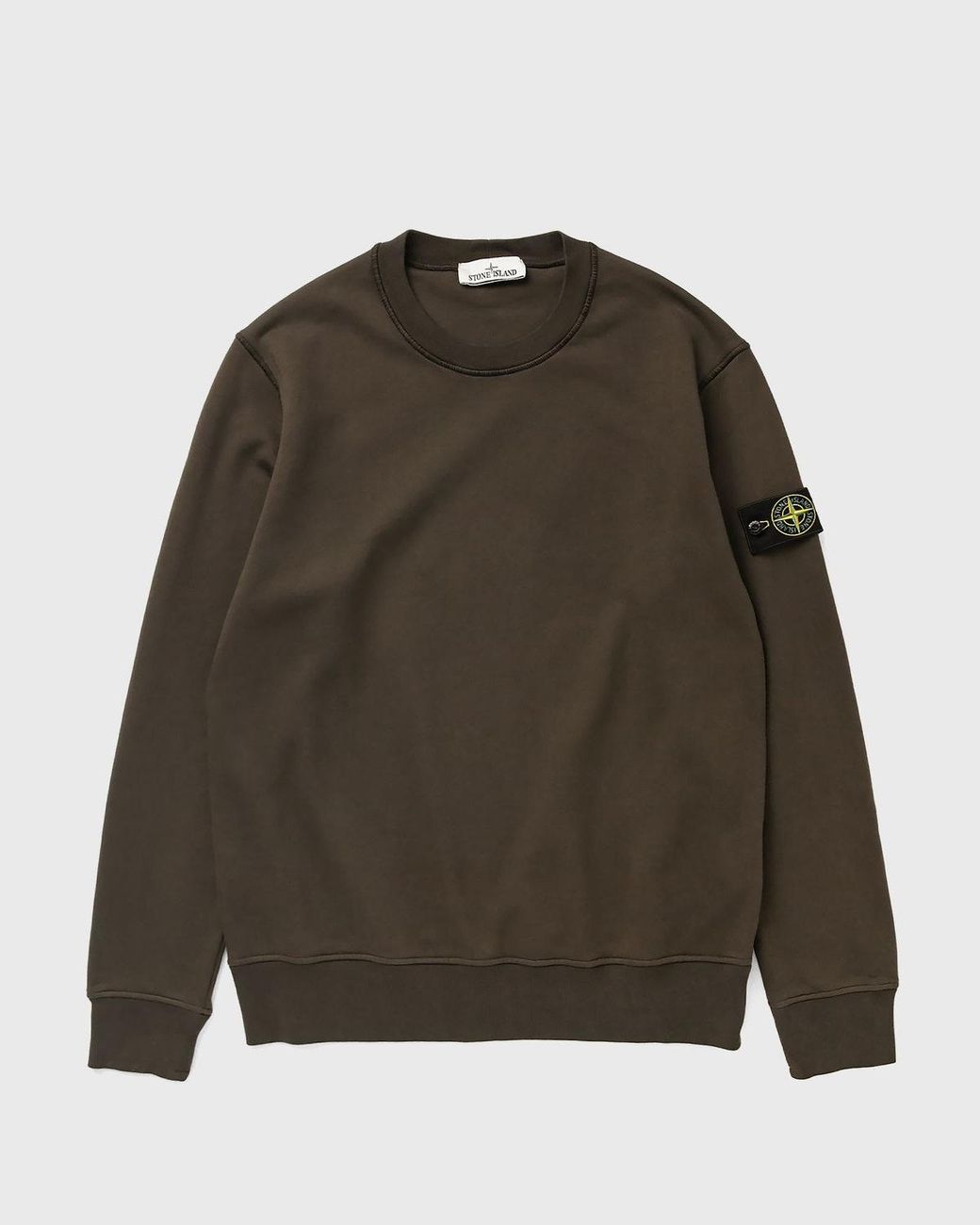 Stone Island Green Logo Sweatshirt for men