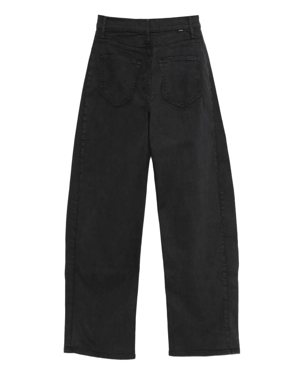 Mother Gray Faded Cotton Lyocell Elastane Pants