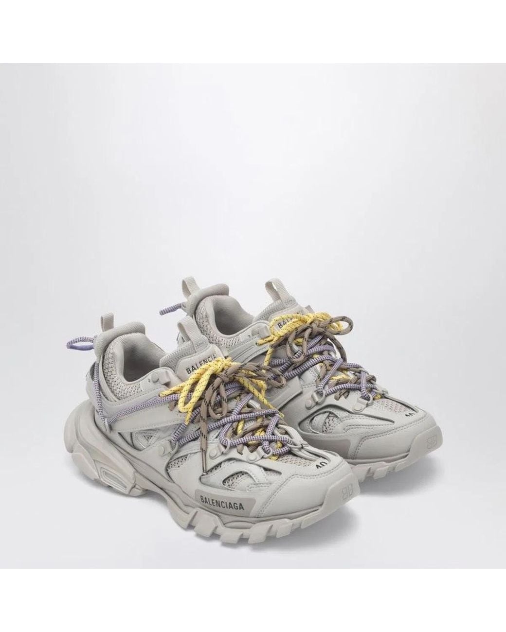 Balenciaga Gray Sneakers Made Of Rubber And Recycled Mesh With Track Logo