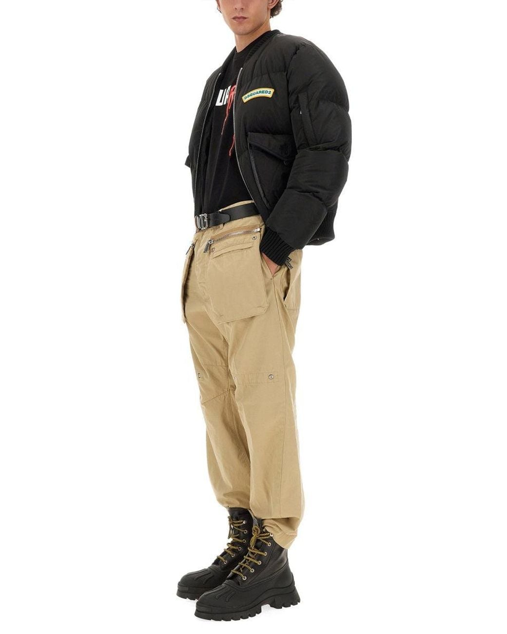 DSquared² Natural Cargo Pants for men