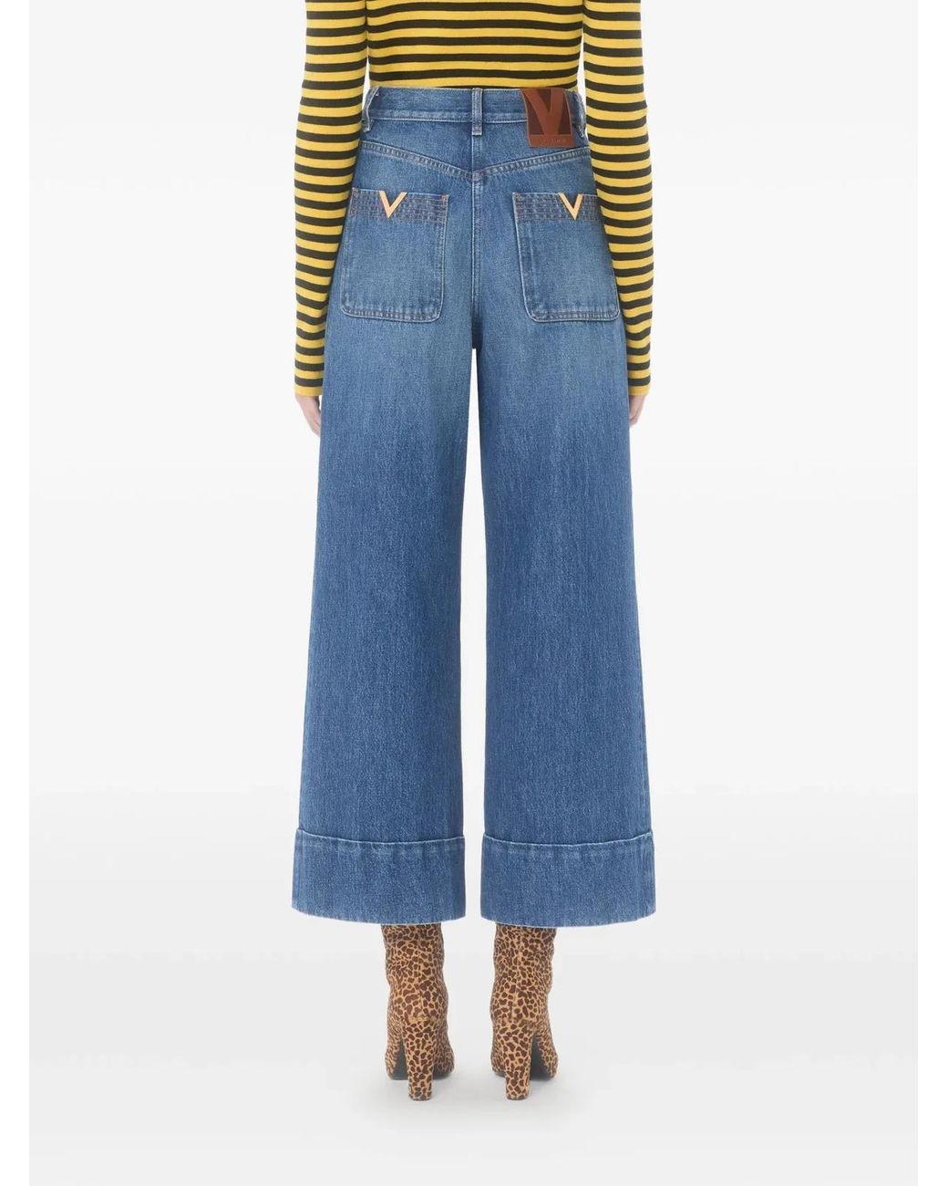 Valentino Blue 5 Pockets Cotton Denim Jeans