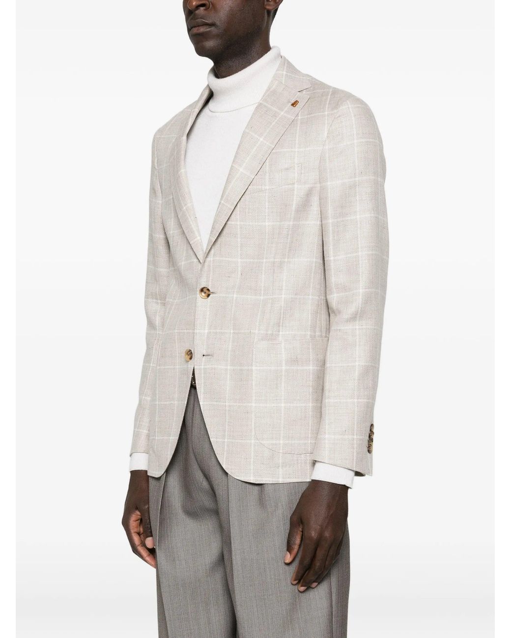 Latorre White Linen Wool Jacket for men