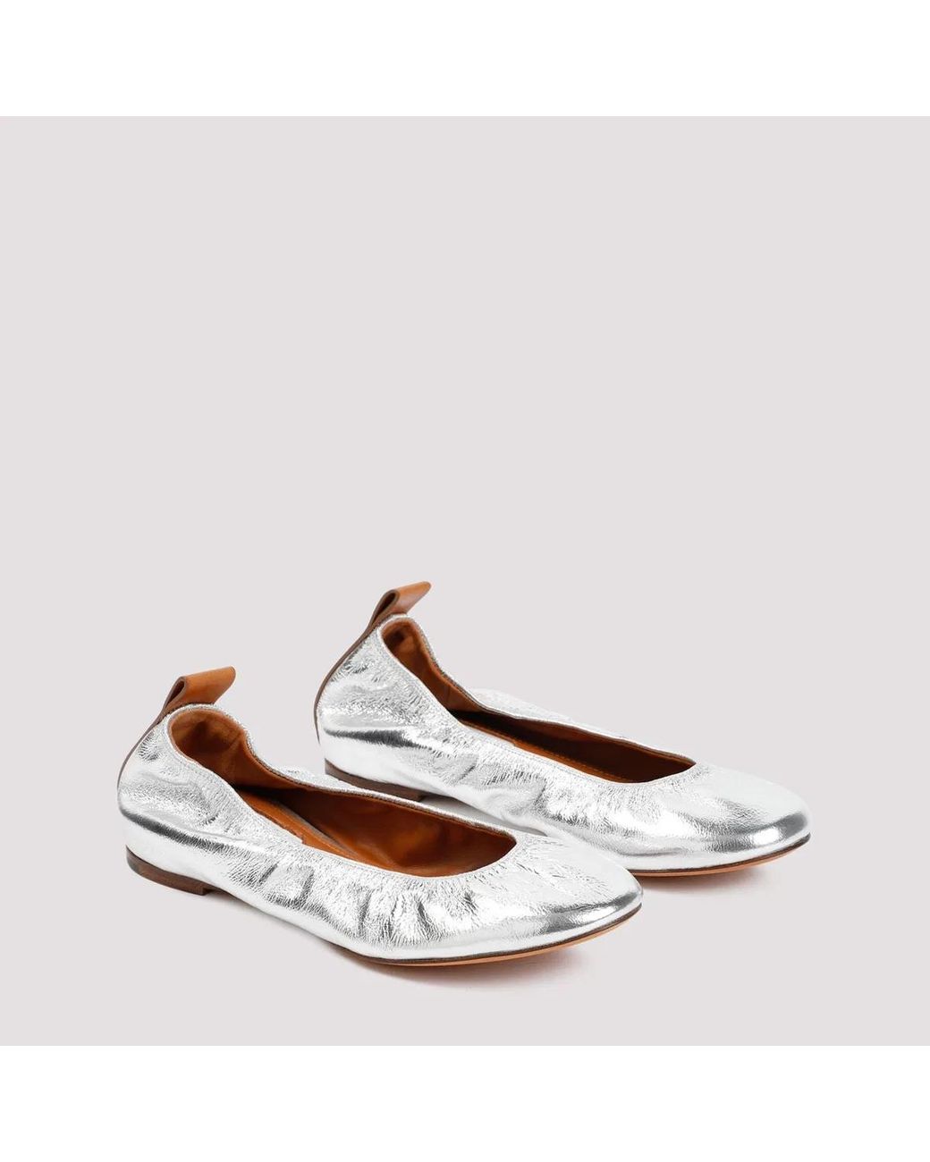 Lanvin White Ballerinas