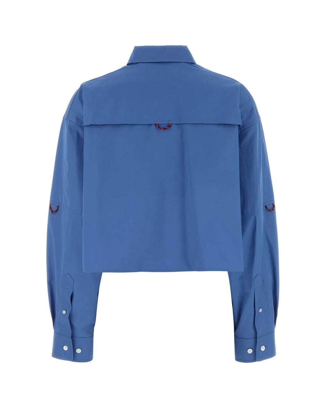 Miu Miu Blue Cerulean Poplin Oversize Shirt