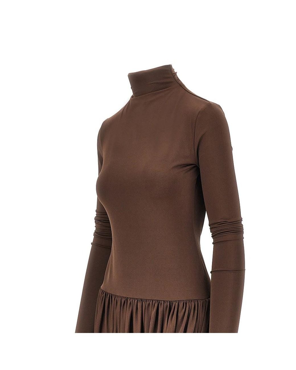 ANDAMANE Brown Vesna Jersey Midi Dress