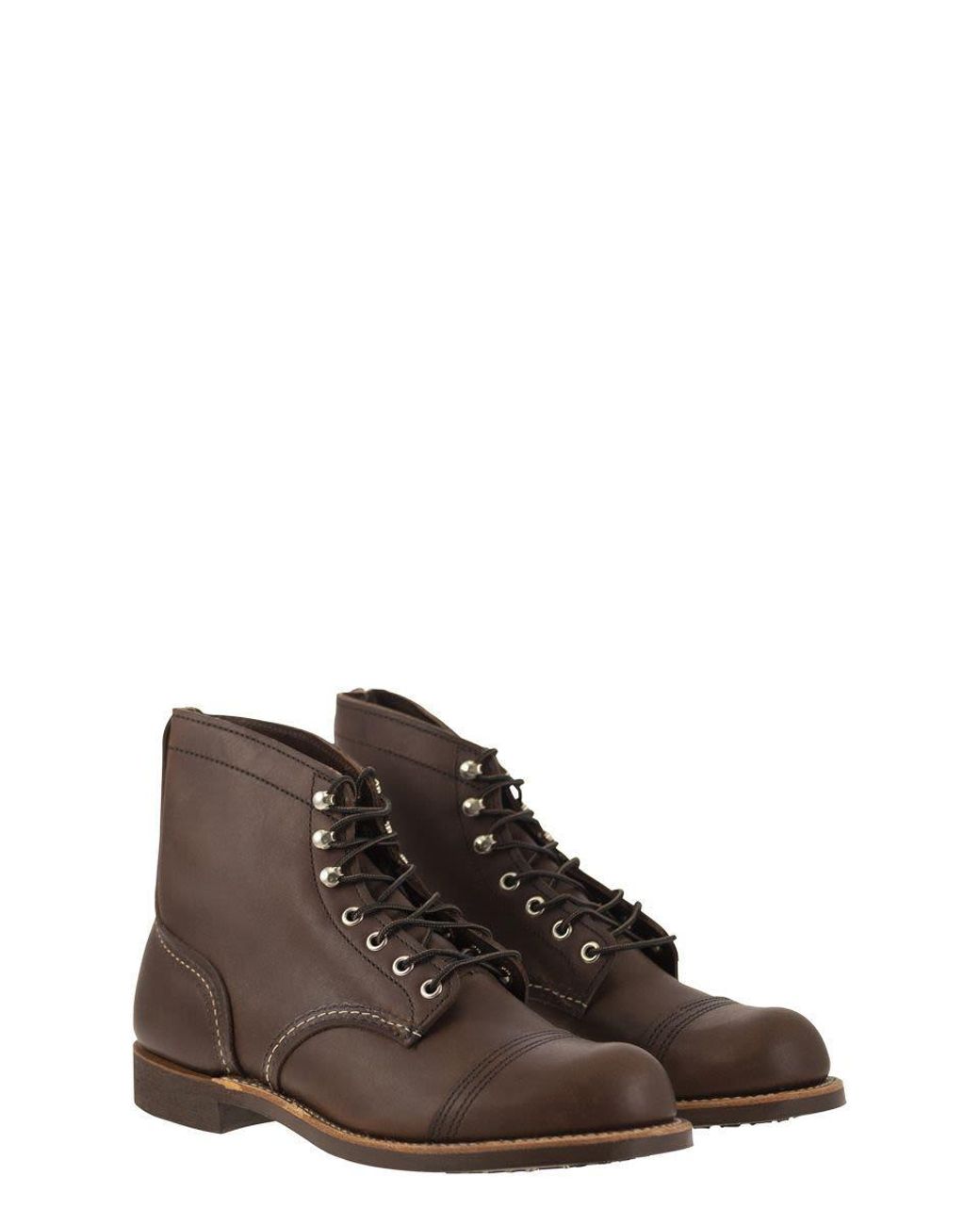Red Wing Brown Iron Ranger Amber for men