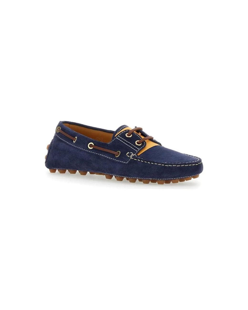Tod's Blue Boat Gommino Bubble Loafers