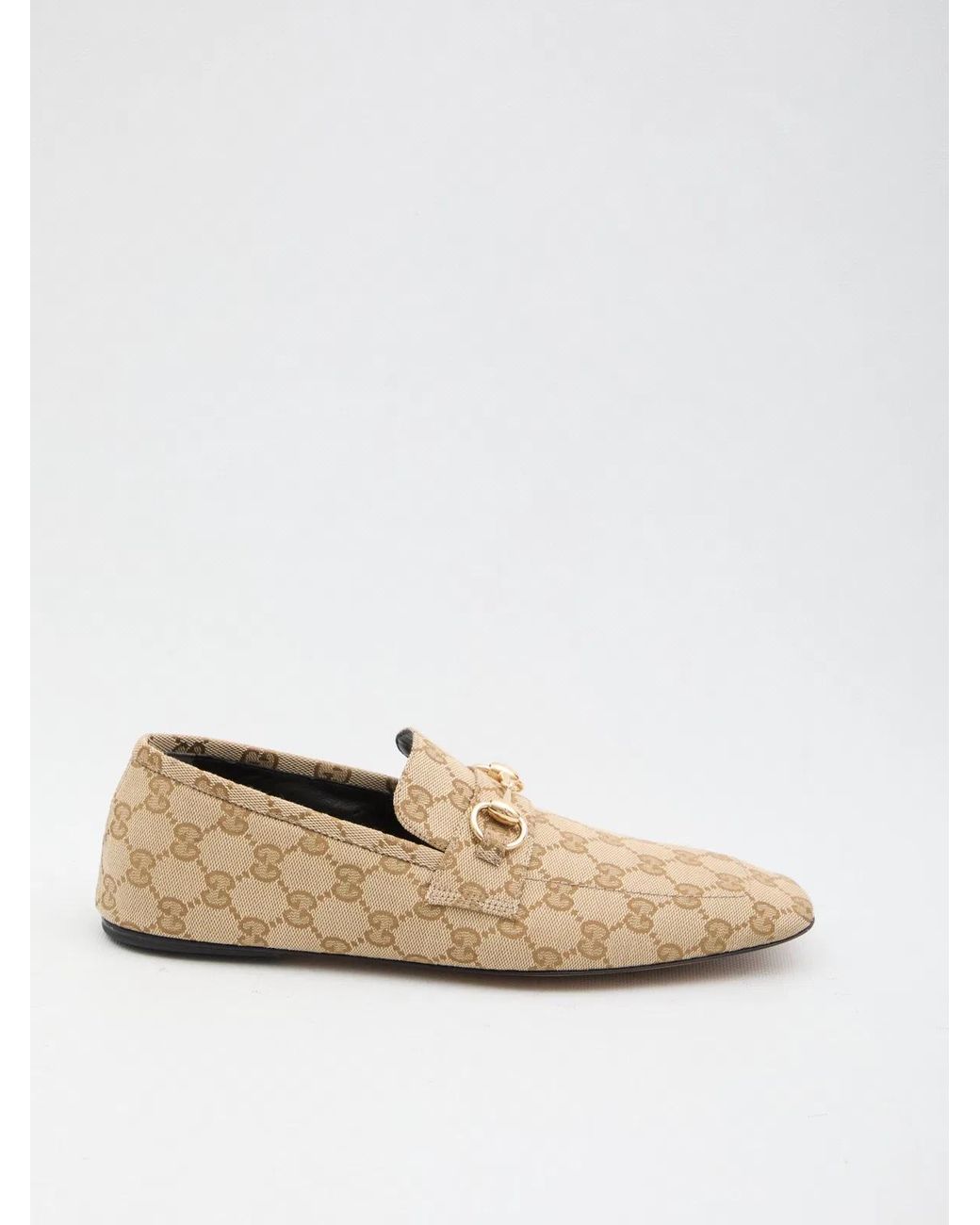 Gucci Natural Loafers With Horsebit