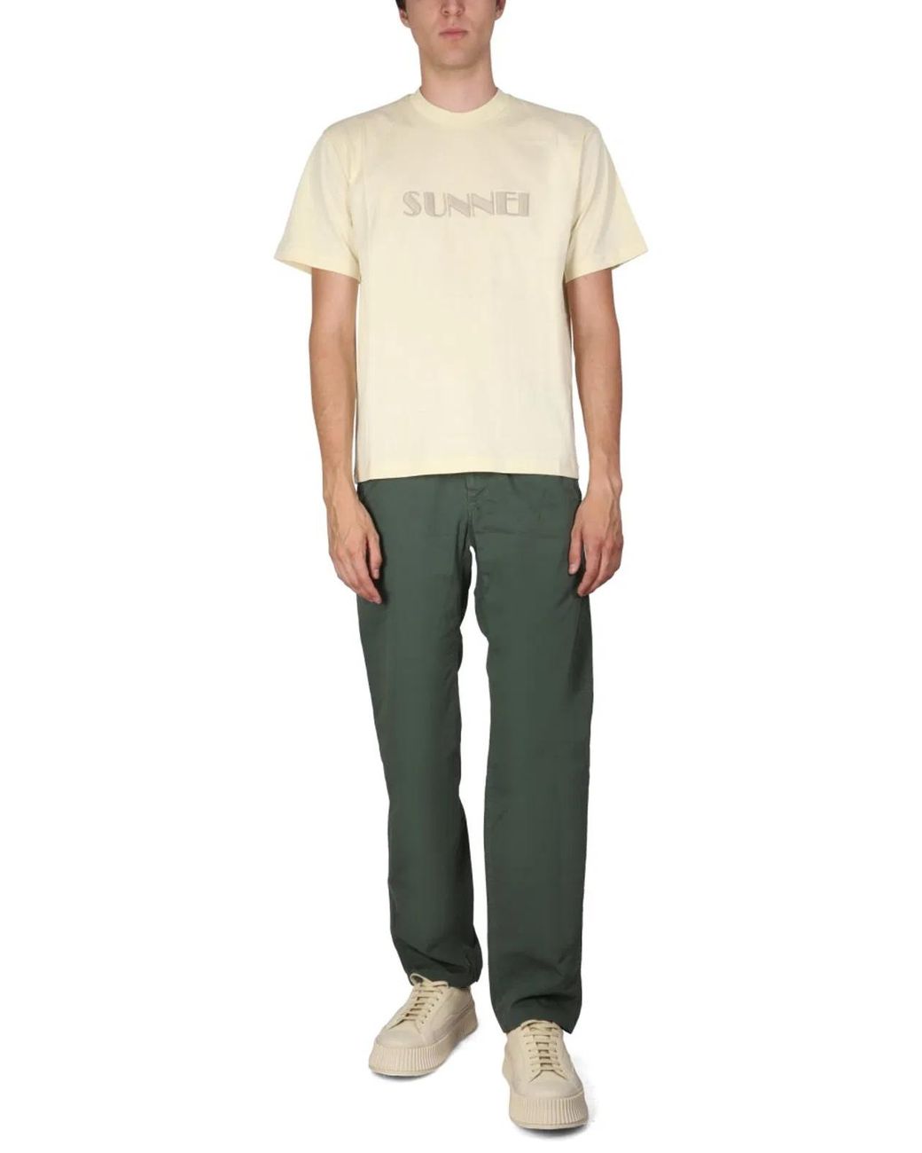 Sunnei White Crewneck T-Shirt