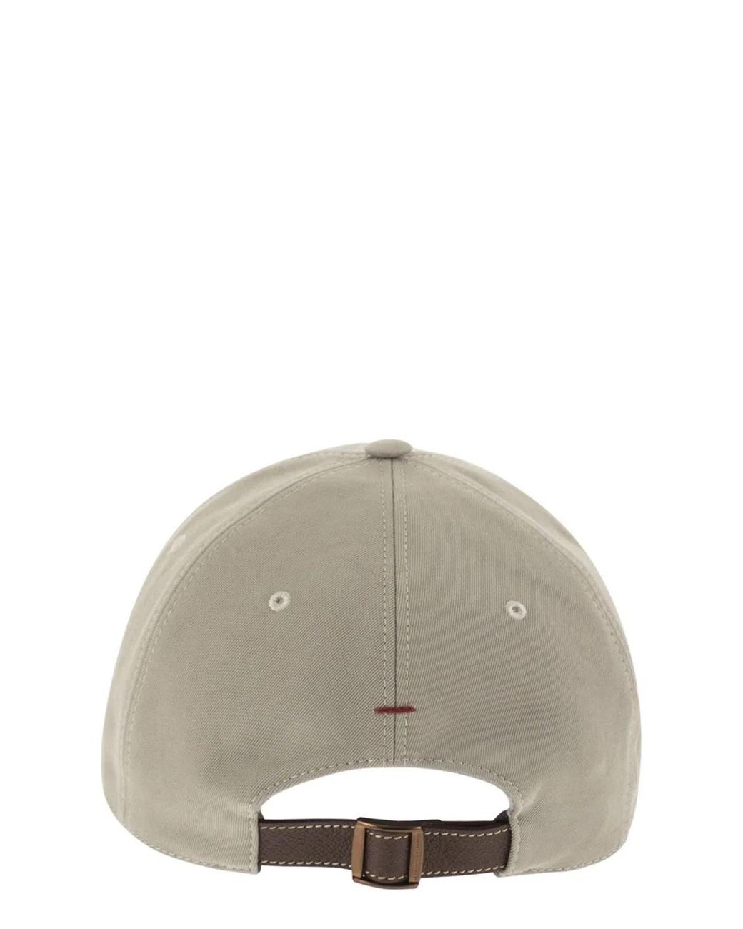 Brunello Cucinelli Gray Baseball Cap for men