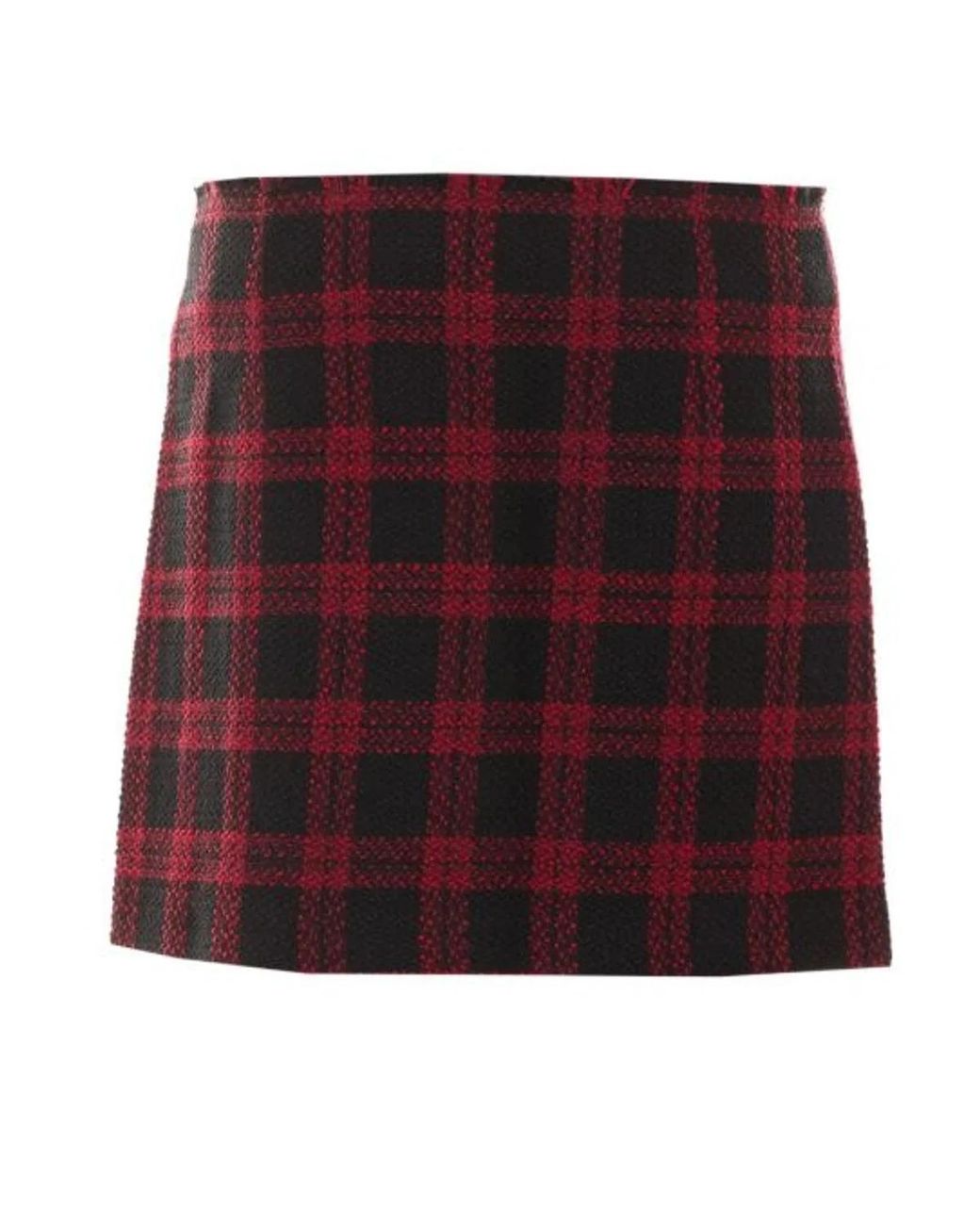 Pinko Red Wool Blend Skirt