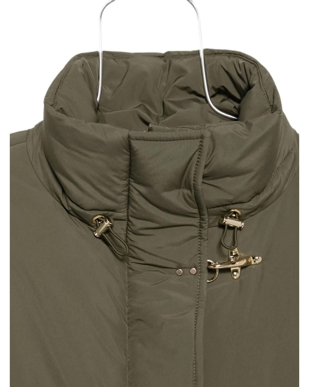 Fay Green 3 Ganci Padded Bomber Jacket