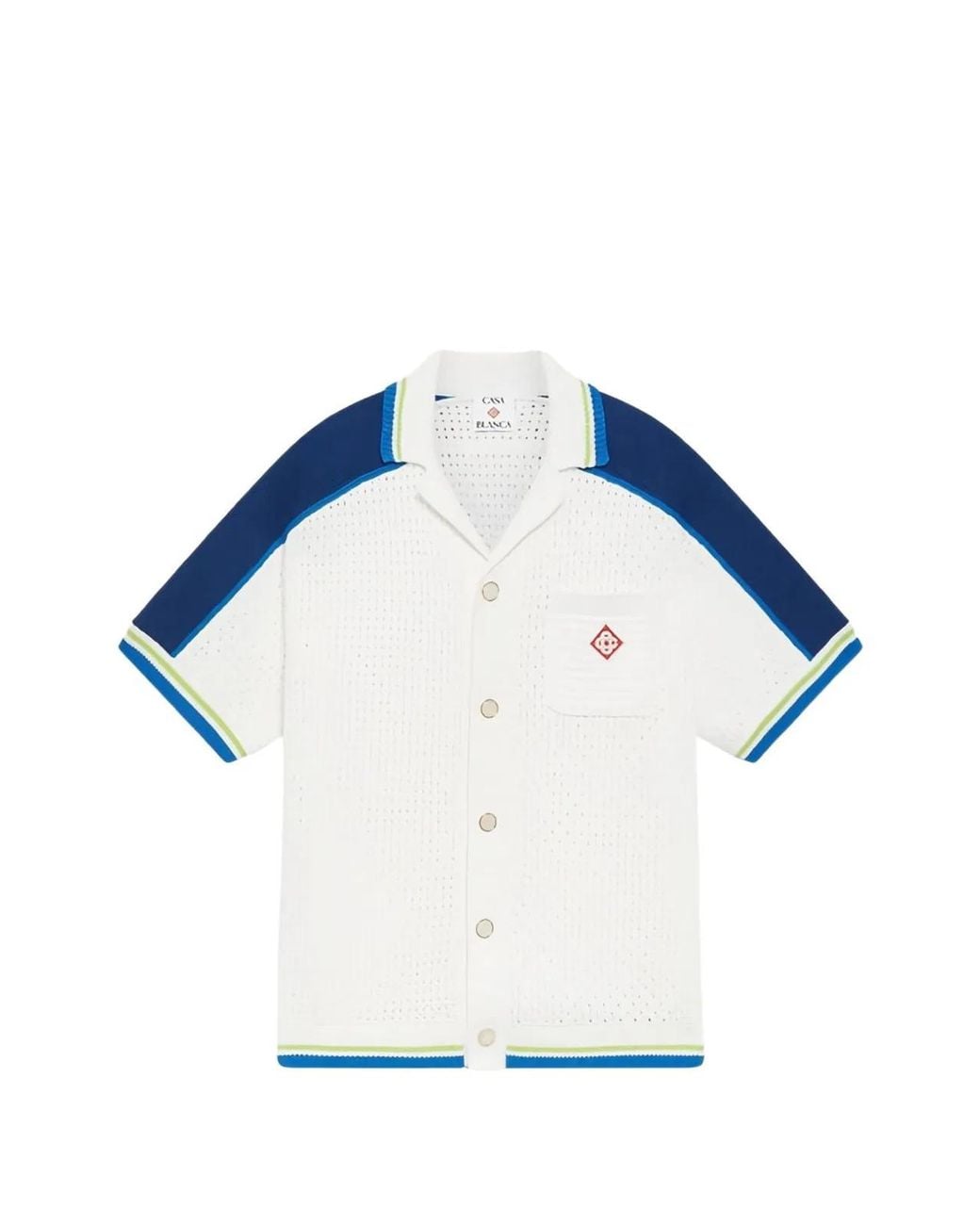 Casablanca Blue Cotton T-Shirt for men