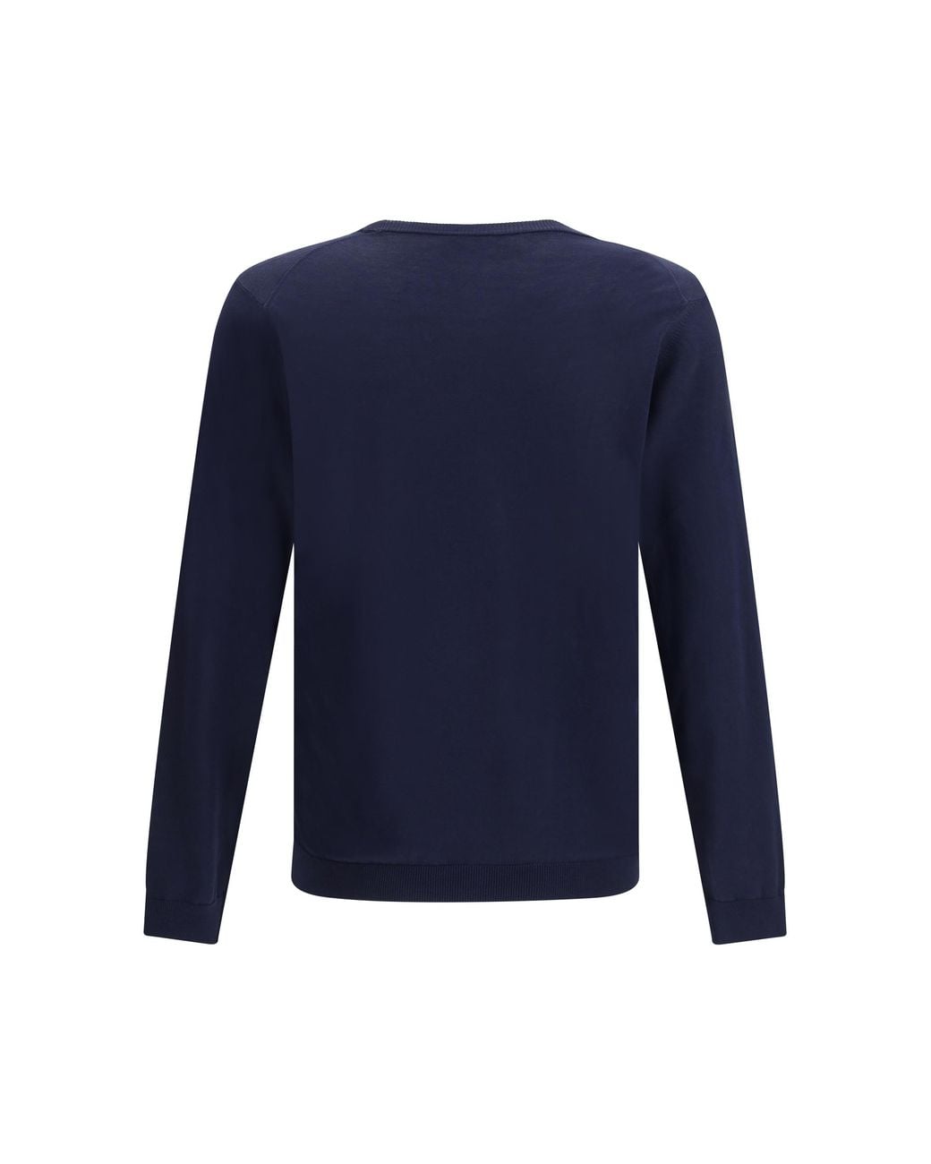 Roberto Collina Blue Cotton Crew Neck Sweater for men