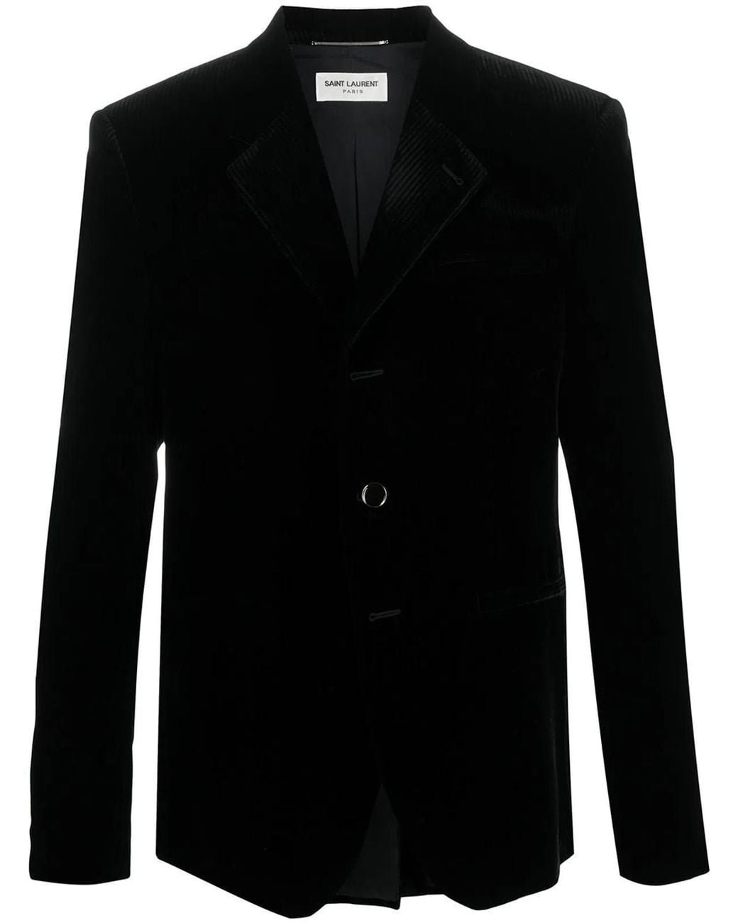 Saint Laurent Black Velour Blazer for men