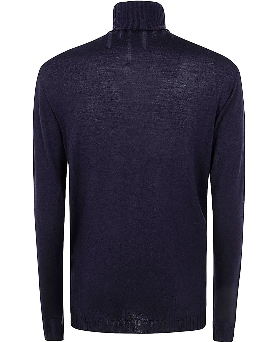 MD75 Blue Turtle Neck Sweater for men