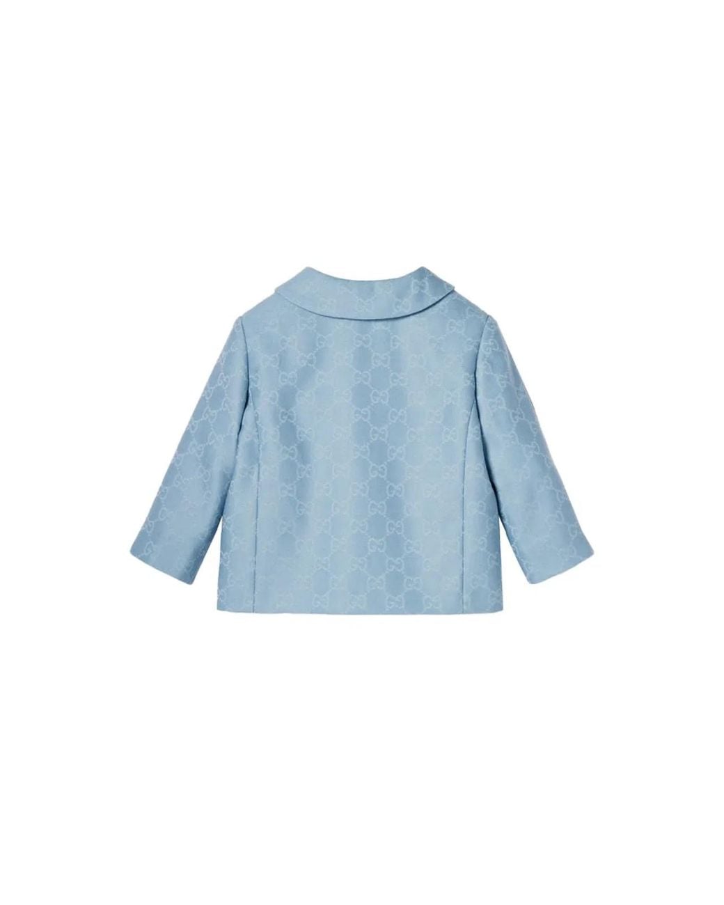 Gucci Blue Baby Gg Flannel Jacket