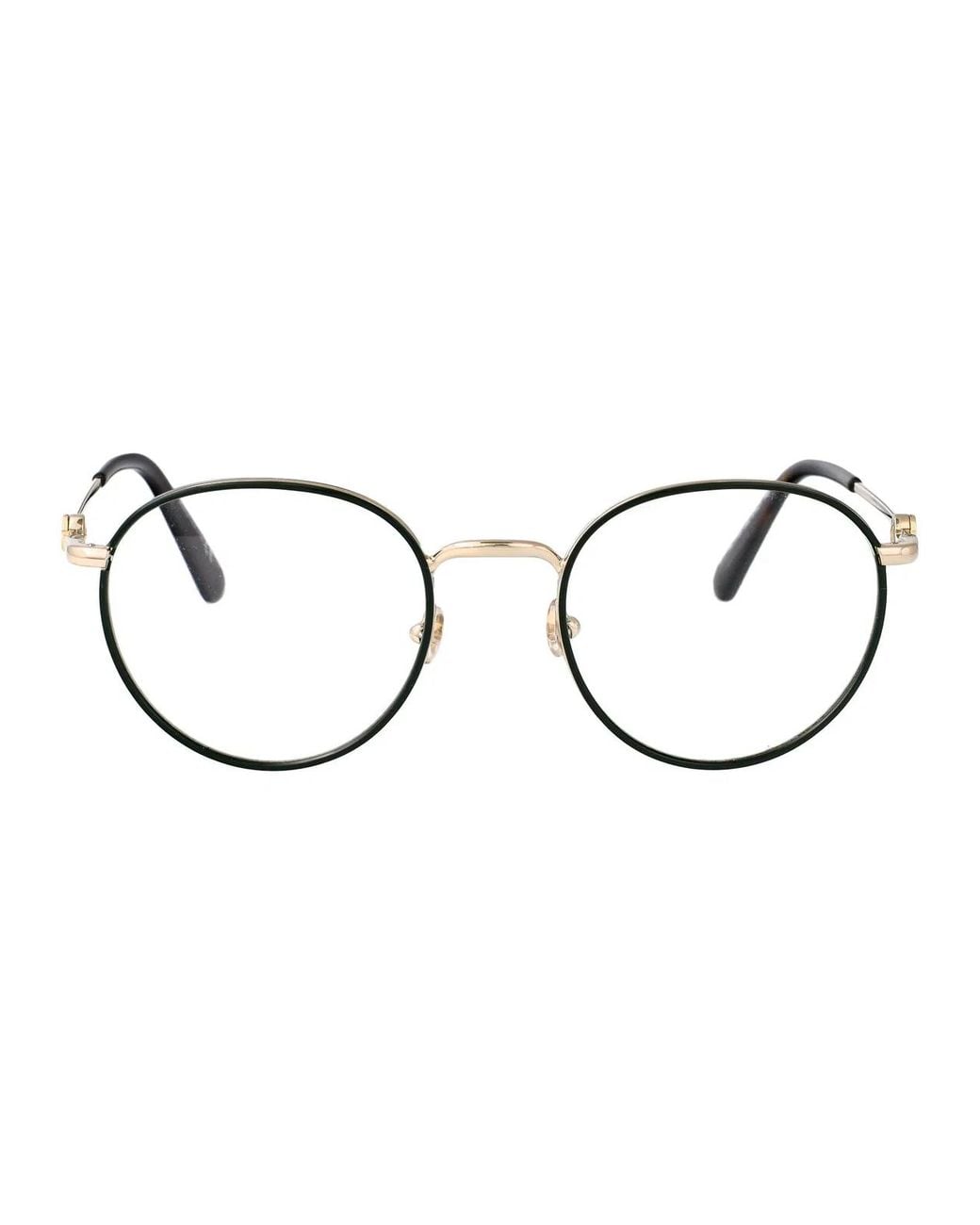 Moncler Brown Metal Glasses