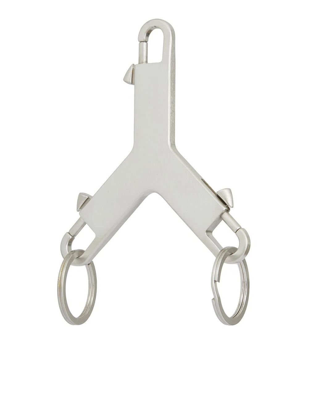 Rick Owens White Porta Chiavi Cerberus for men