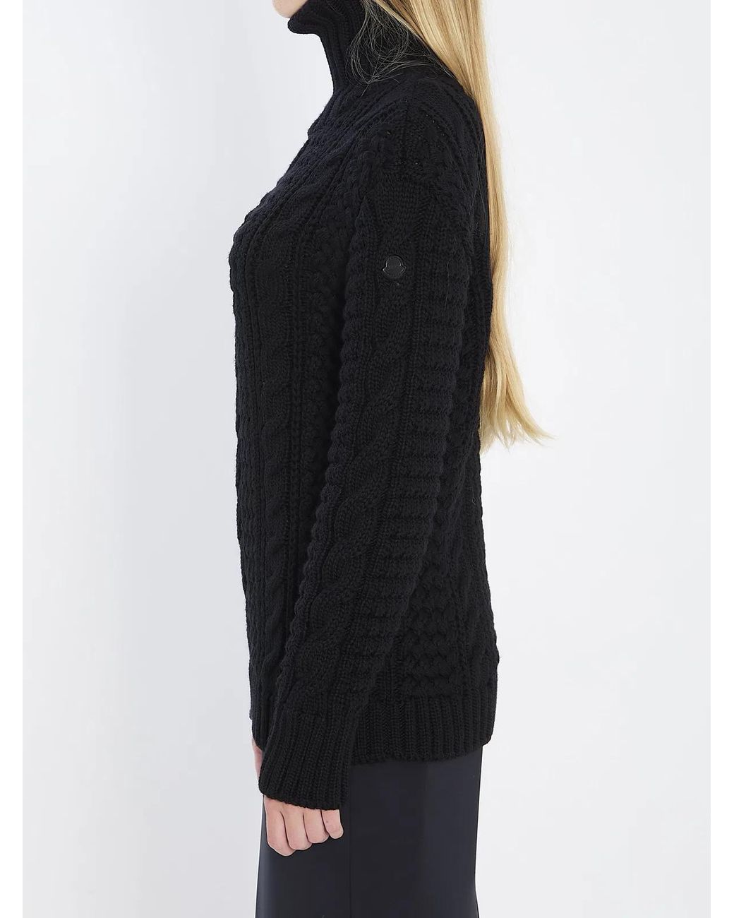 Moncler Genius Black X Edward Enninful Wool Turtleneck Sweater