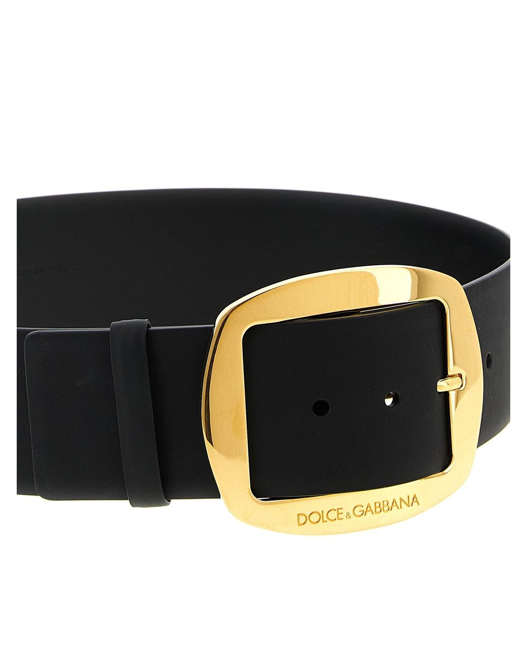 Dolce & Gabbana White Maxi Buckle Belt Belts