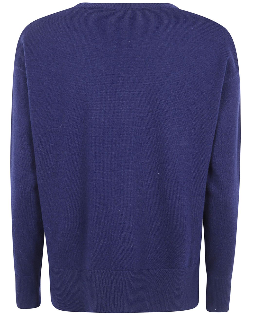 Rossopuro Blue Long Sleeved Boat Neckline Over Sweater