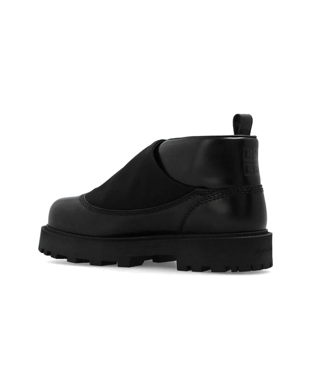 Givenchy Black Storm Leather Ankle Boots for men
