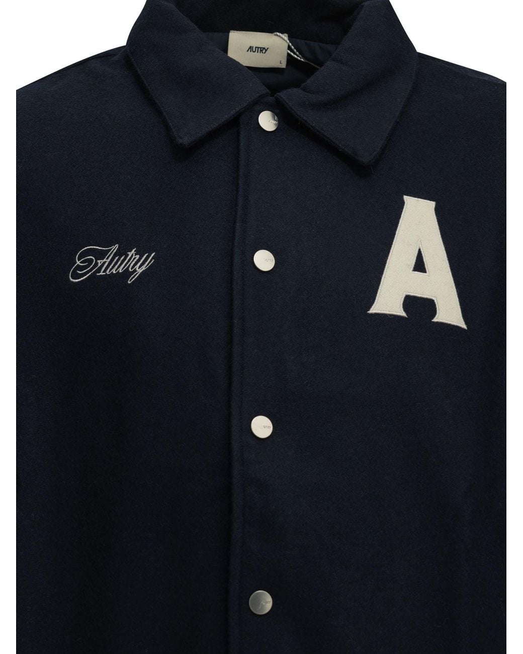 Autry Blue "Varsity College" Bomber Jacket for men