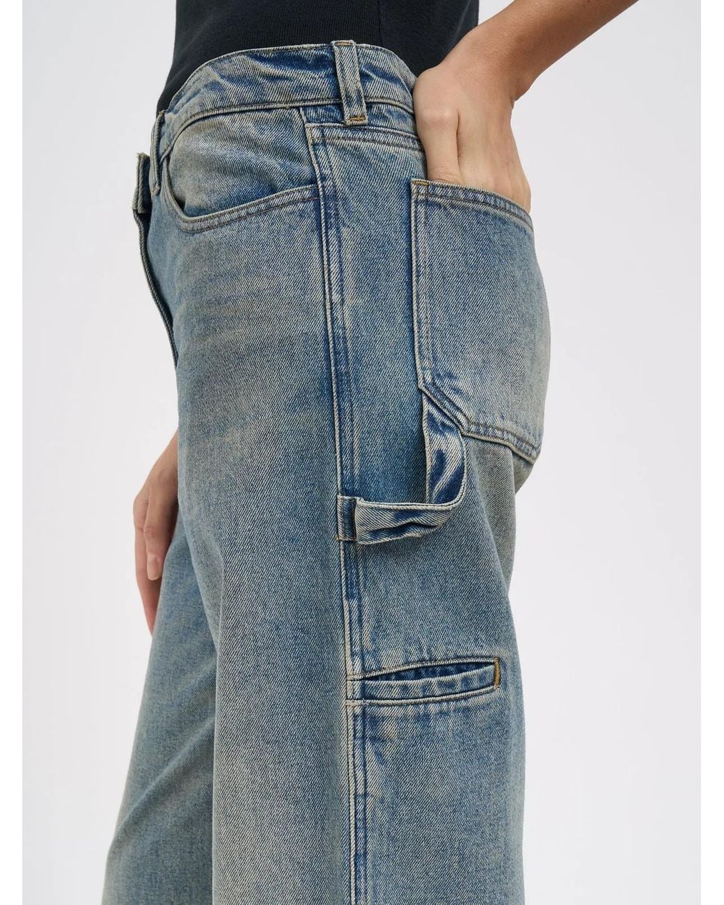 Courreges Blue Courregès Hammer Denim Baggy Trousers