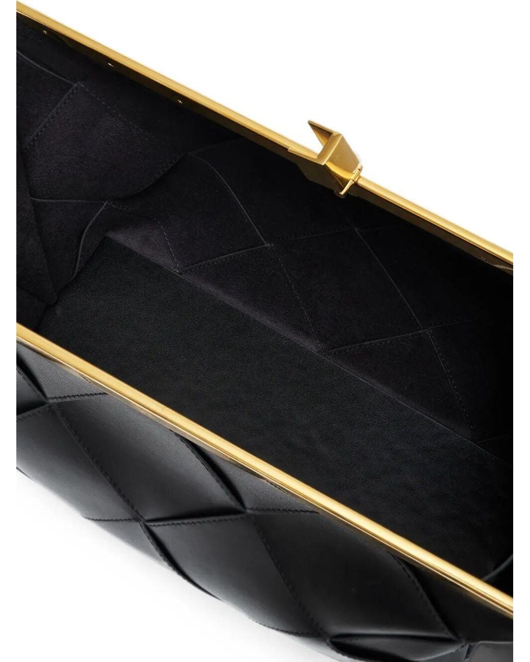 Anine Bing Black "Anine" Clutch Braided Leather