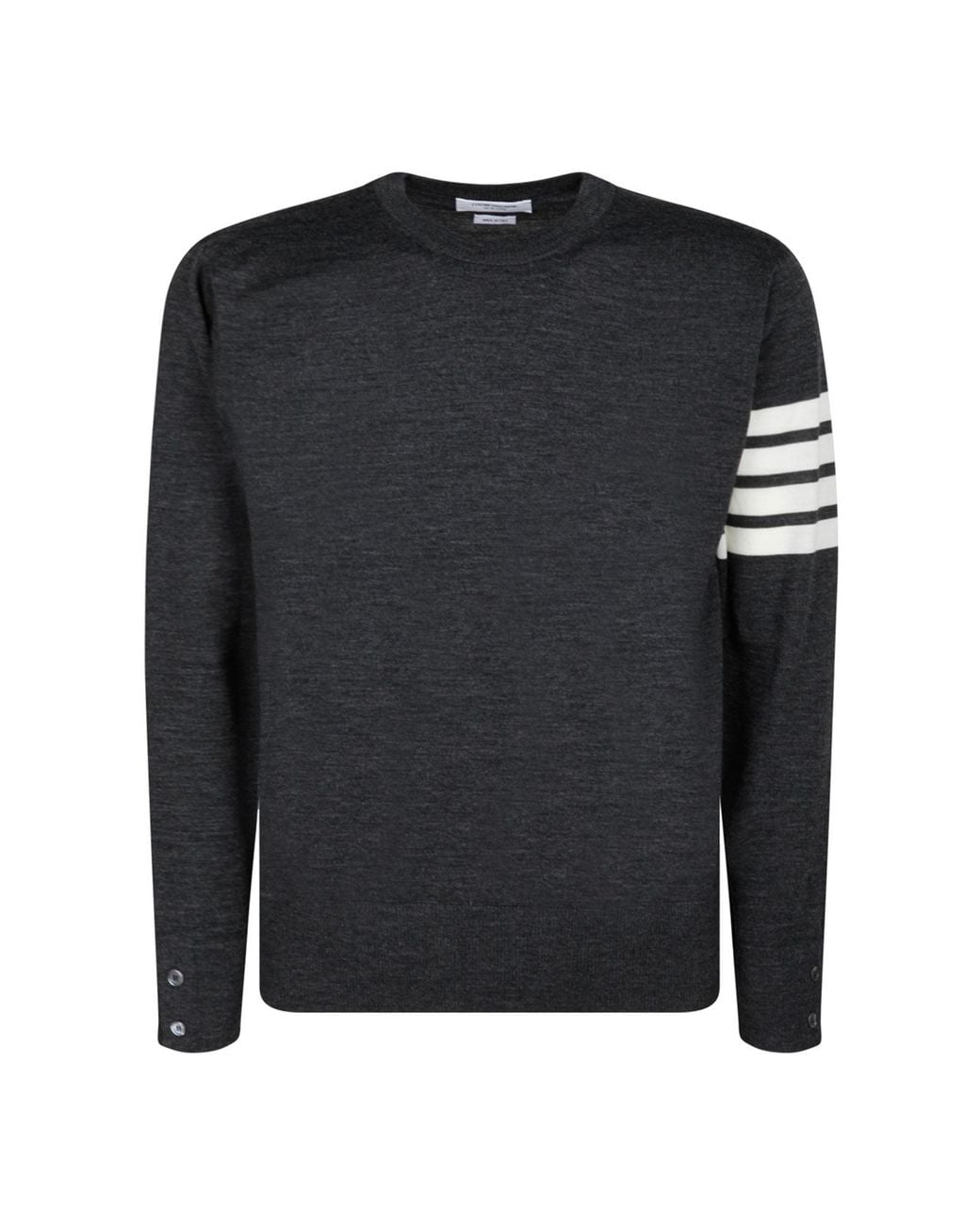 Thom Browne Black Virgin Wool Sweater for men