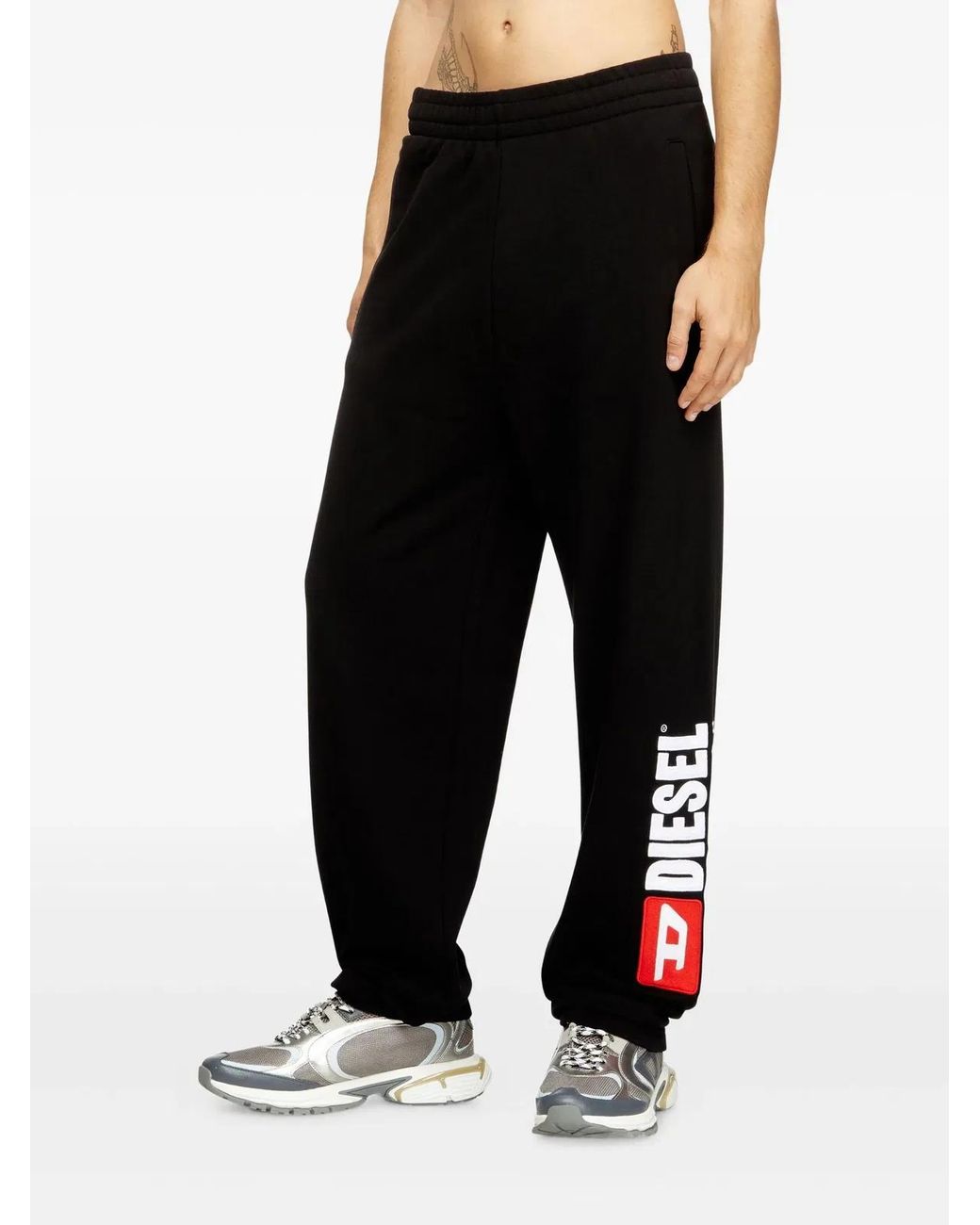 DIESEL Blue P-Marky-Div Relaxed Fit Cotton Pants for men