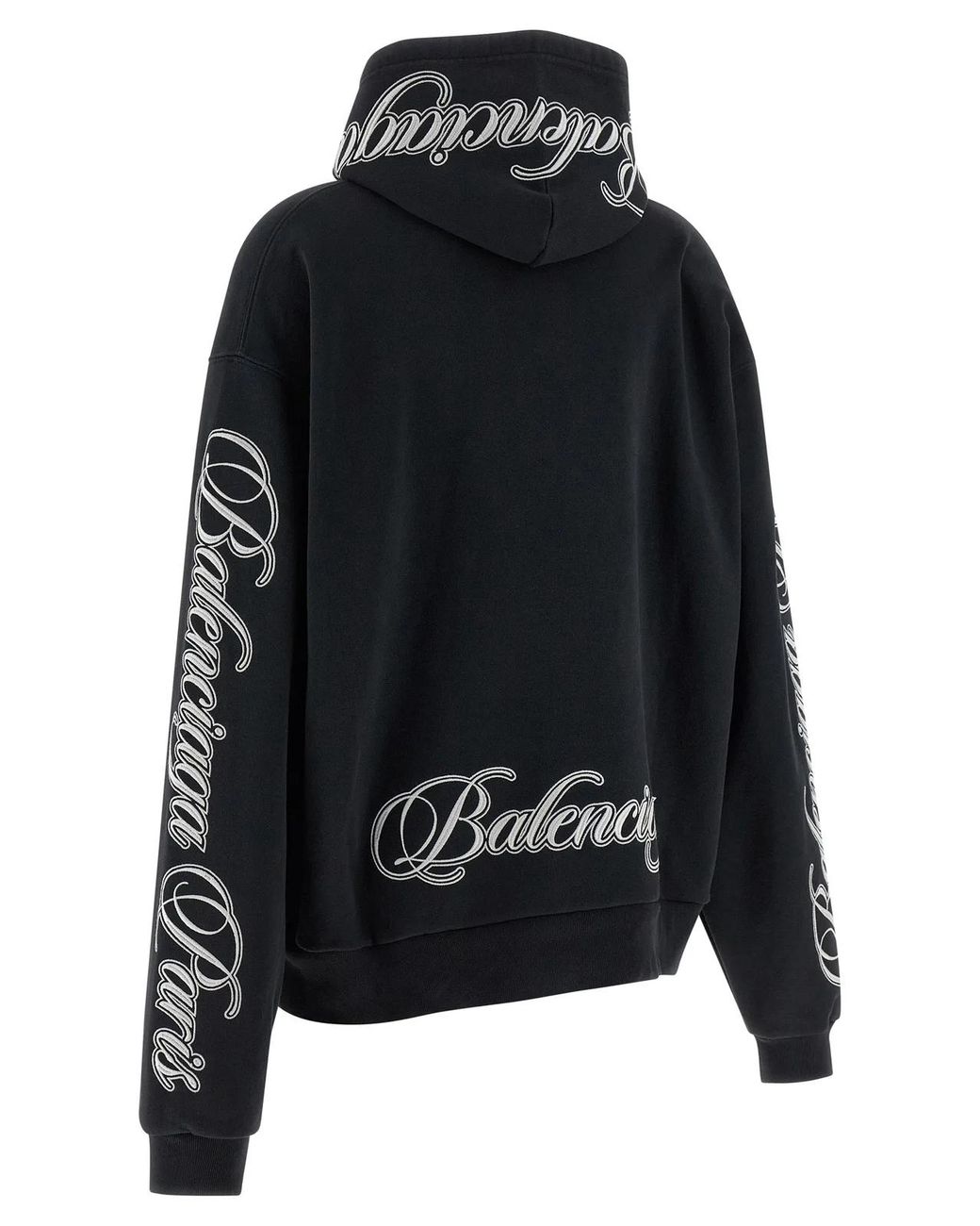 Balenciaga Blue 'Cursive' Hoodie