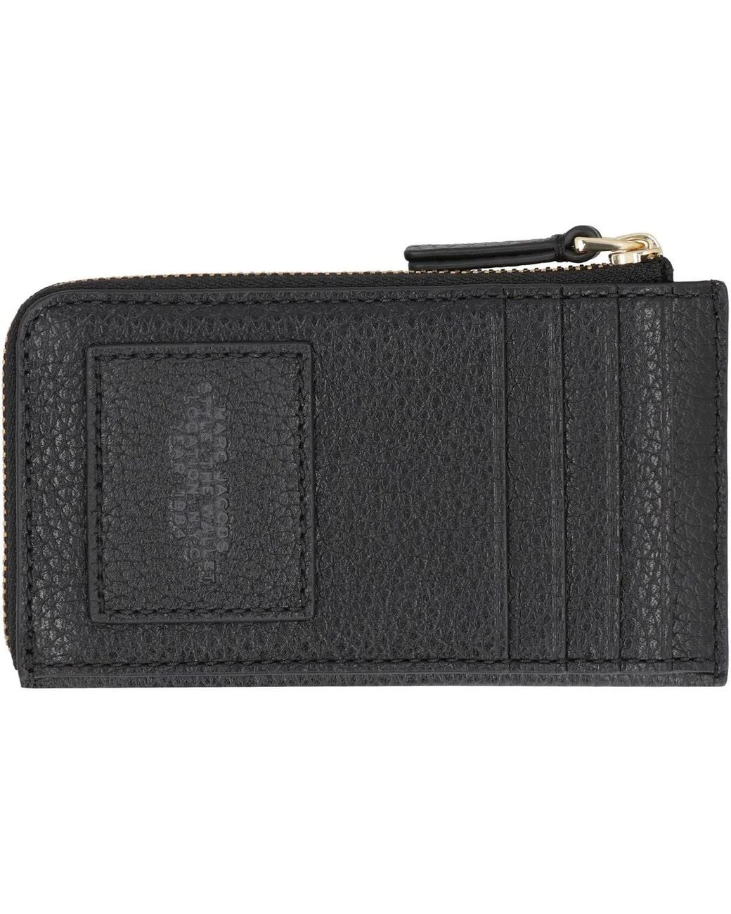 Marc Jacobs Black Wallet Top Zip Multi Leather Cow Hide & Purses