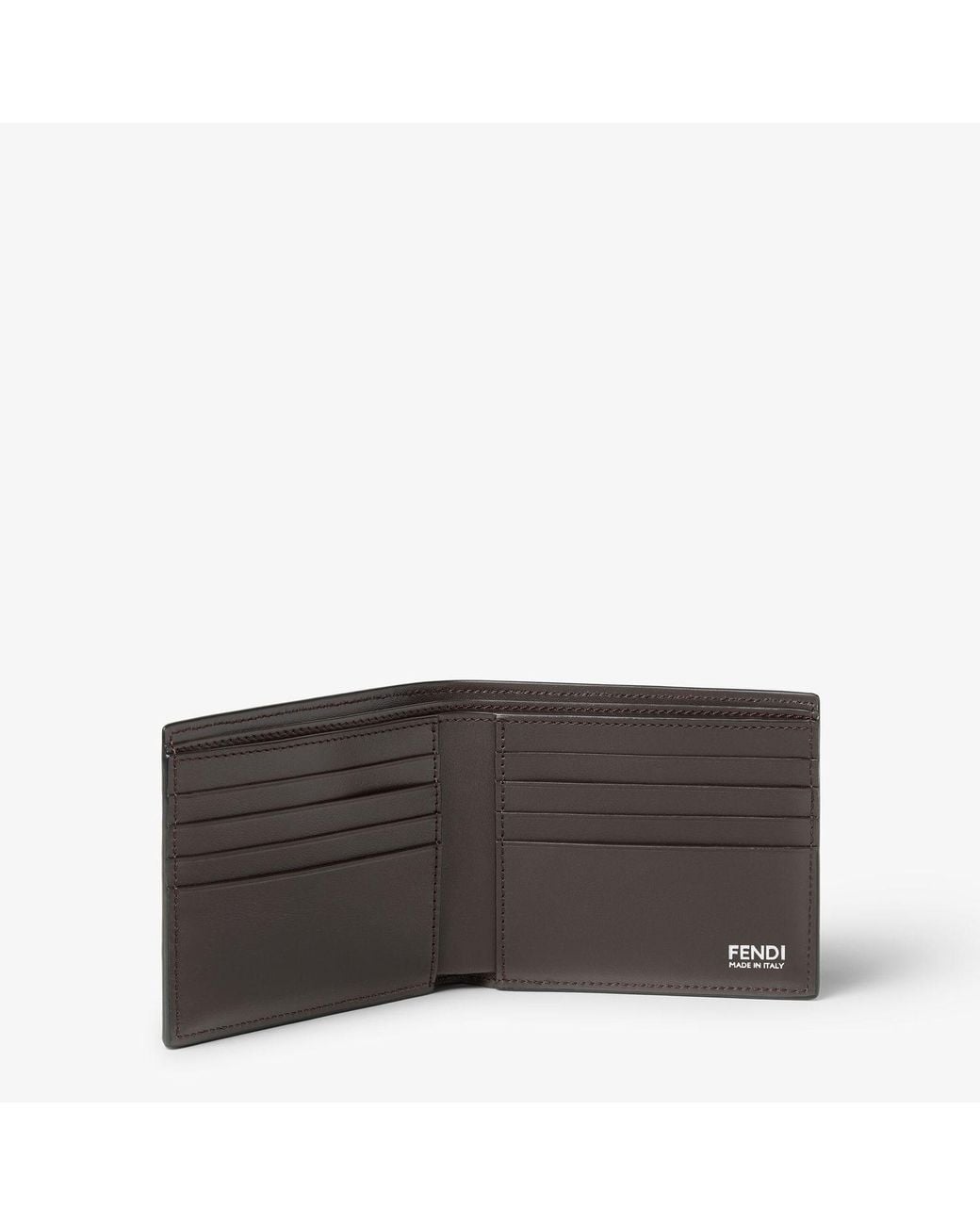 Fendi Gray Ff Double Wallet for men