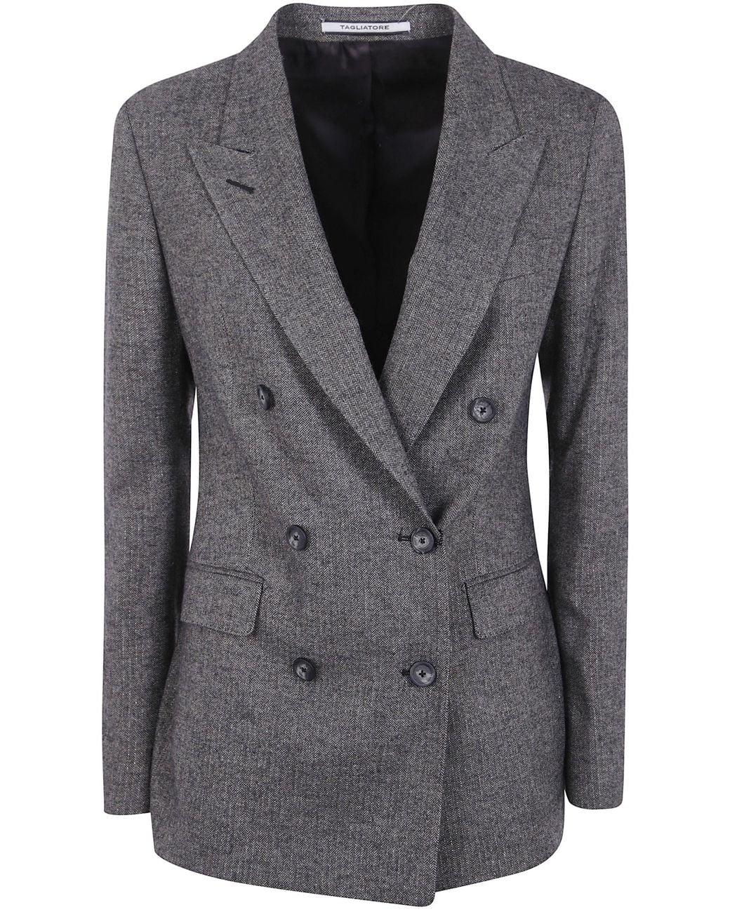 Tagliatore Gray "J-Parigi" Double Breasted Fit Jacket