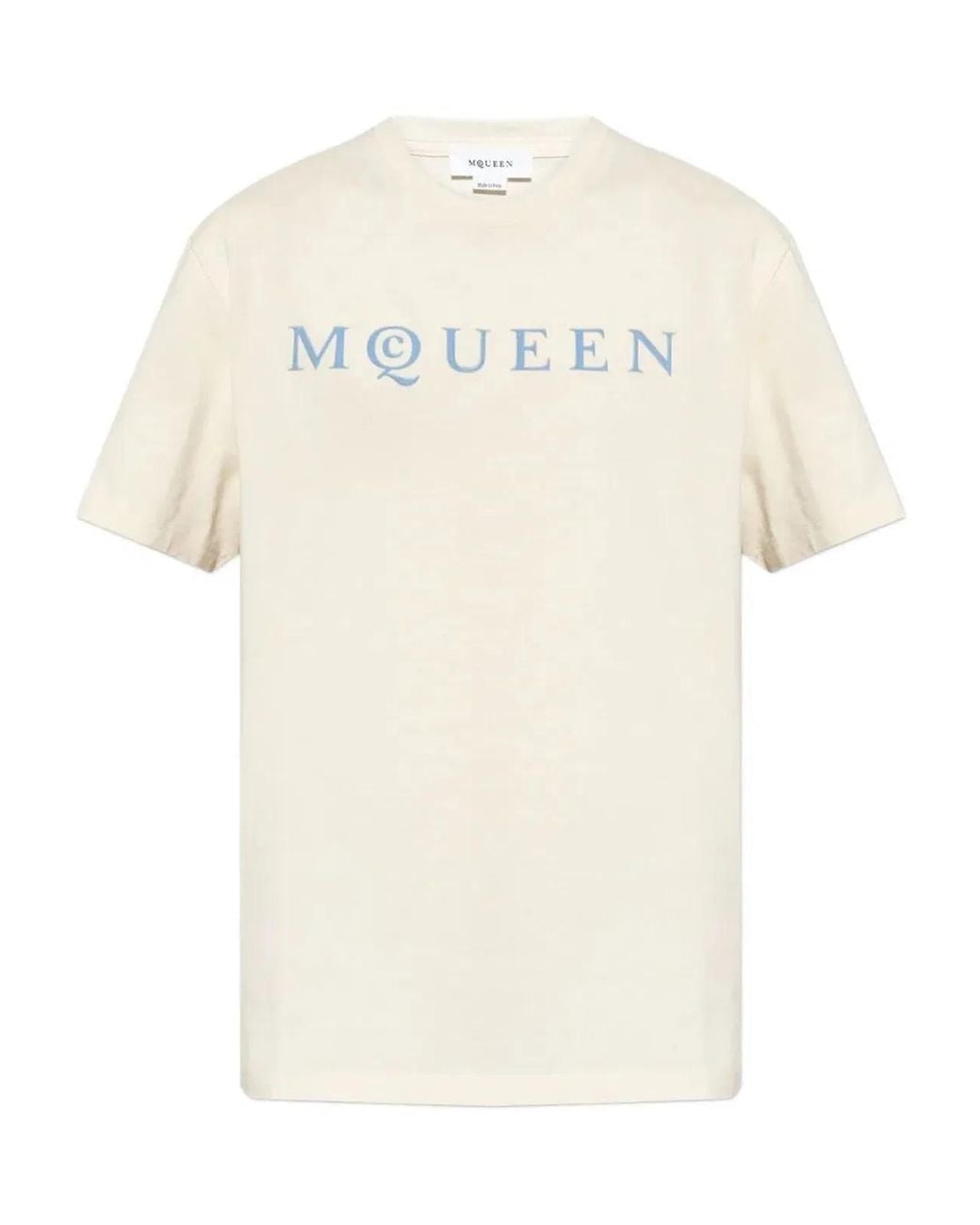 McQueen White T-Shirt Mcqueen Flock for men