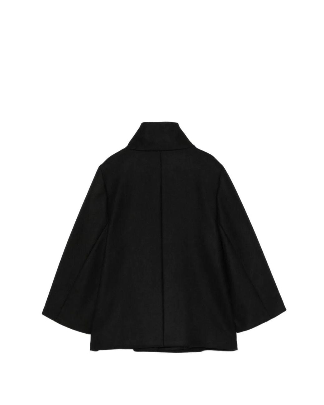 Fay Black Wool And Cashmere Cape