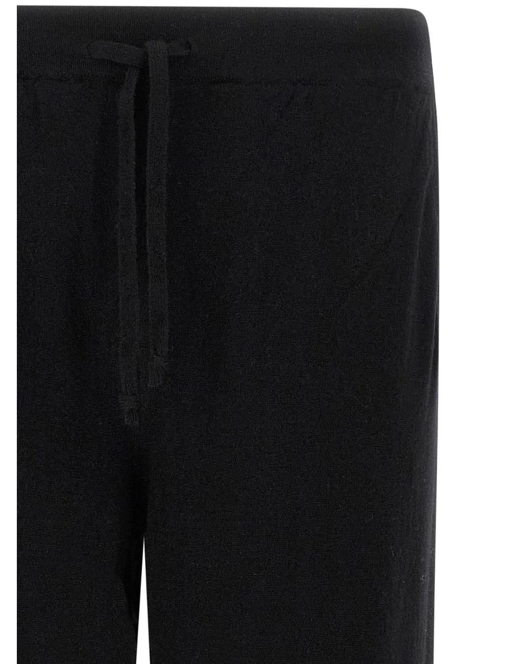 LARMERI STUDIO Black Wool And Cashmere Pants