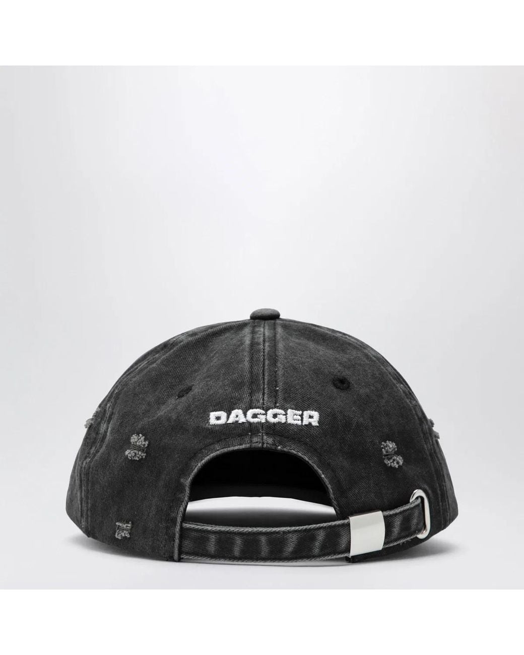 DAGGER Red Distressed-Effect Baseball Cap for men