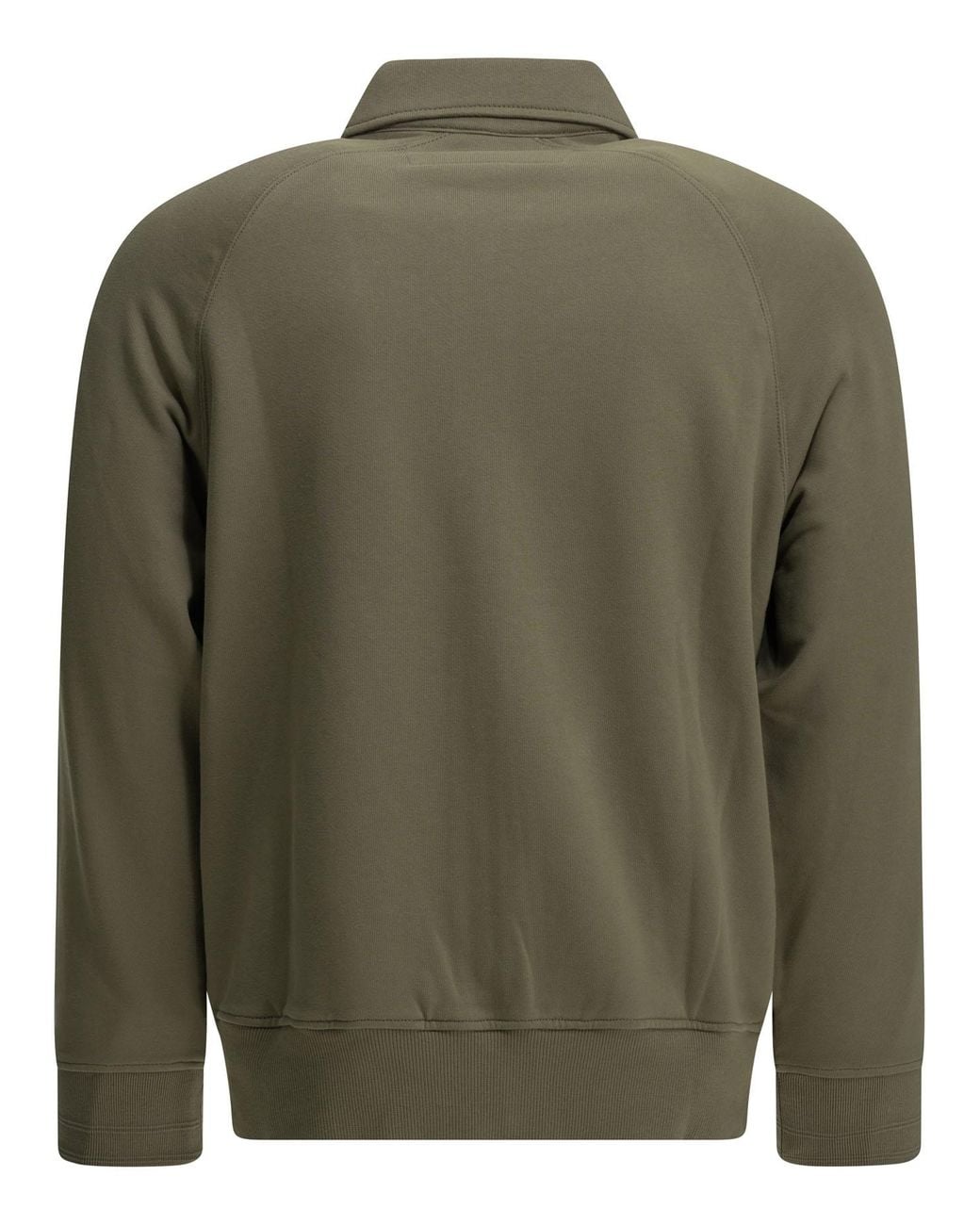 C P Company Green C.P.Company Zip-Up Sweatshirt With Logo for men