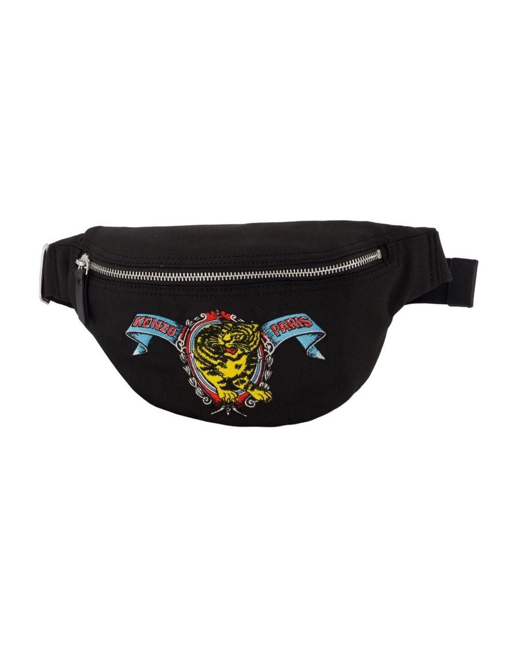 KENZO Black Belt Bag for men