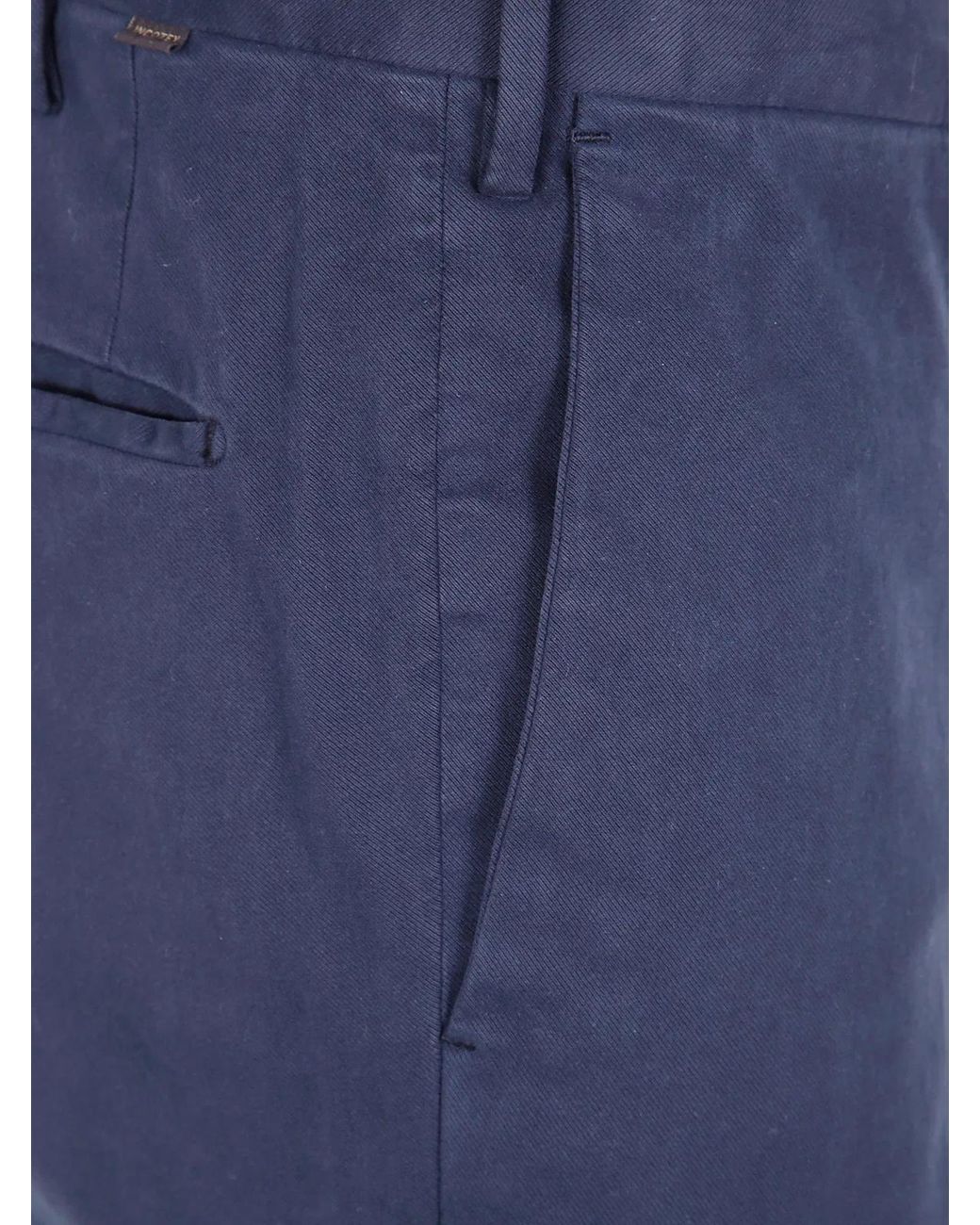 Incotex Blue Regular Trousers for men