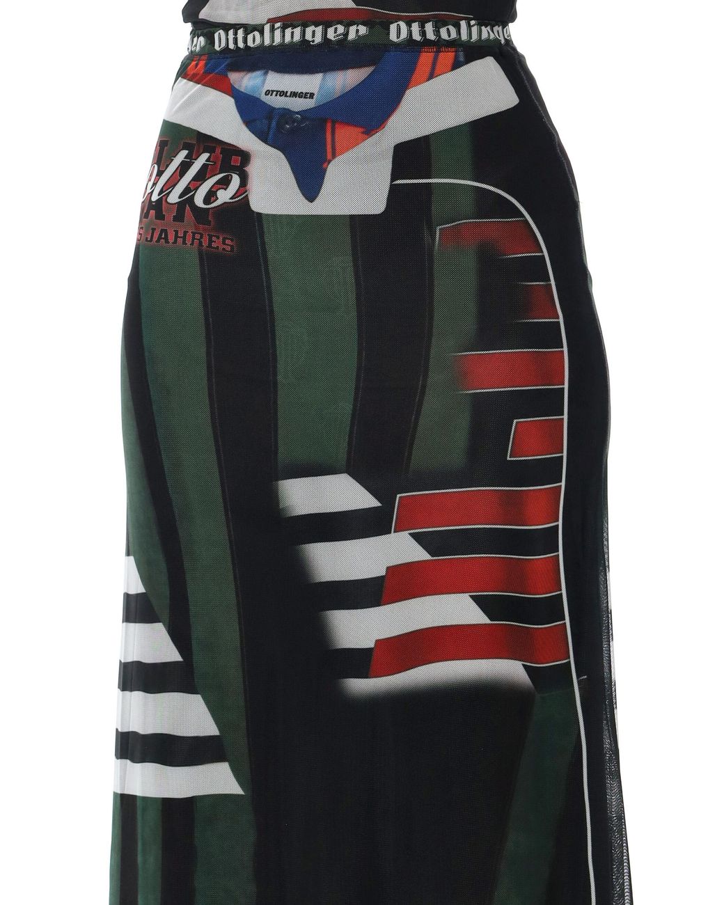 OTTOLINGER Black Mesh Long Skirt