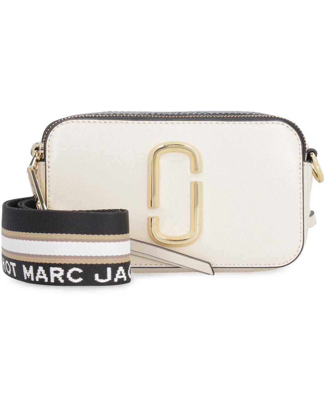 Marc Jacobs Metallic Snapshot Leather Shoulder Bag